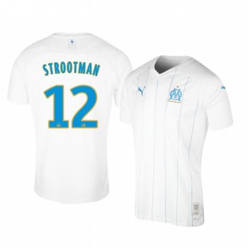 Men's Olympique de Marseille Kevin Strootman Home Jersey 19-20