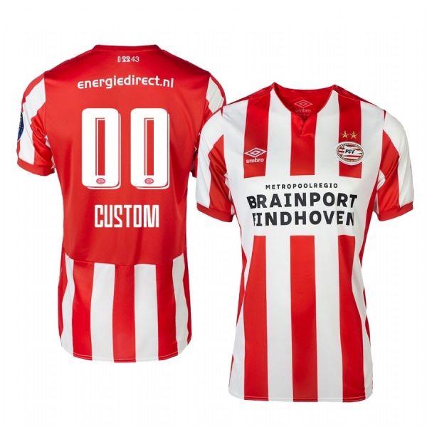 Men's Custom PSV Eindhoven 19-20 Home Jersey