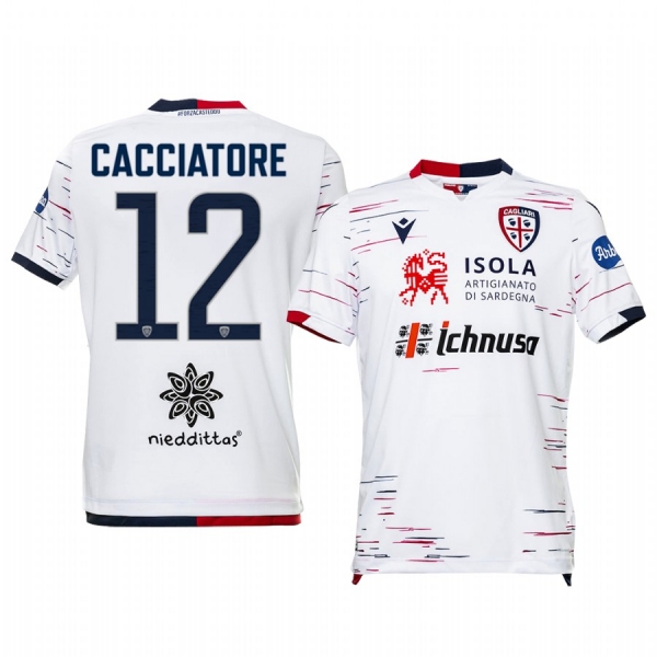 Fabrizio Cacciatore Cagliari Calcio 19-20 Away Short Sleeve Jersey