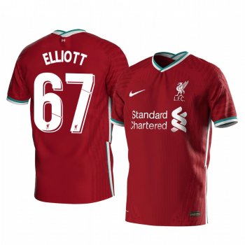 Harvey Elliott Liverpool 2020-21 Red Home Men's Short Sleeve Jersey