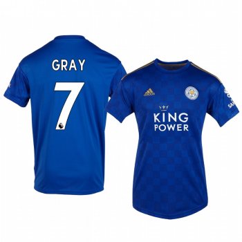 Women's Demarai Gray Leicester City Home Short Sleeve Jersey 19-20