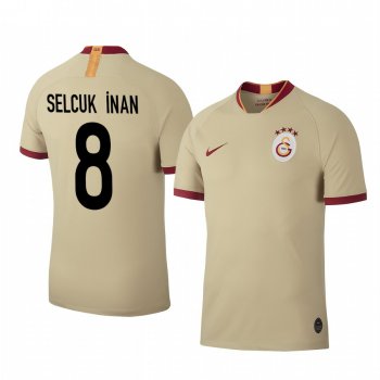 Selcuk Inan Galatasaray 19-20 Khaki Away Men's Short Sleeve Jersey