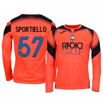 19-20 Atalanta Marco Sportiello Orange Goalkeeper Long Sleeve Jersey Men's