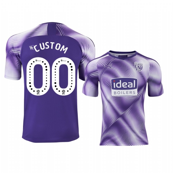 Youth West Bromwich Albion Custom Youth Purple Third Short Sleeve Jersey 19-20