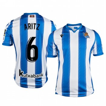 Aritz Elustondo Real Sociedad Home Men's Jersey 19-20