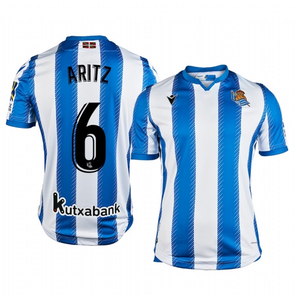 Aritz Elustondo Real Sociedad Home Men's Jersey 19-20