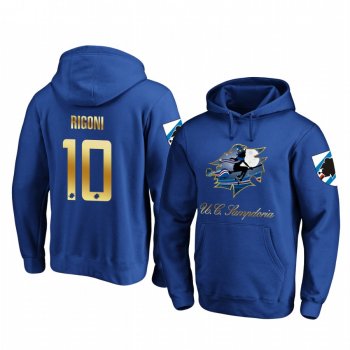 Emiliano Rigoni Sampdoria Royal Team Logo Pullover Hoodie