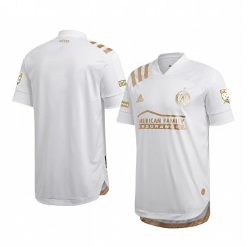 Atlanta United White 2020 Kings Men's Authentic Short Sleeve Jersey