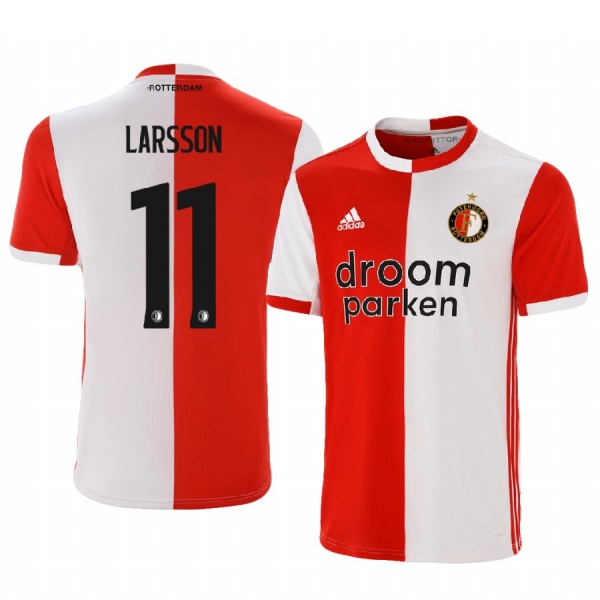 Men's Sam Larsson Feyenoord 19-20 Home Jersey