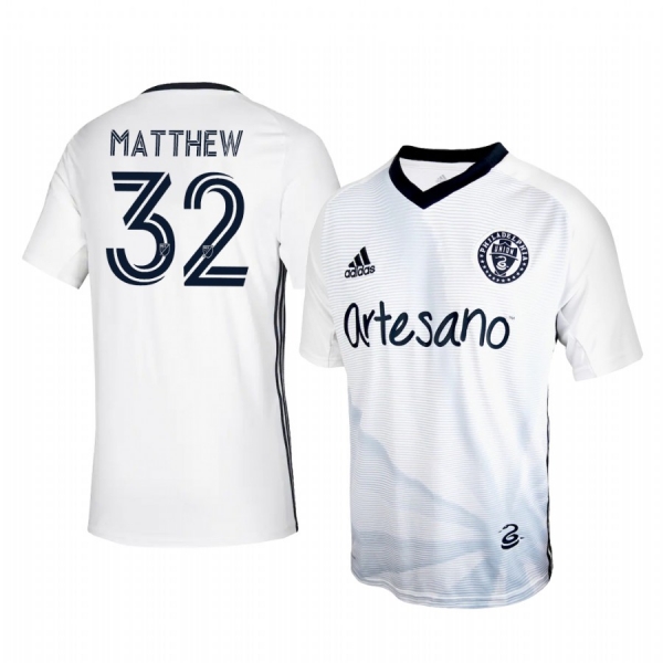 Defender Philadelphia Union Matthew Real Men's Secondary Jersey 2020