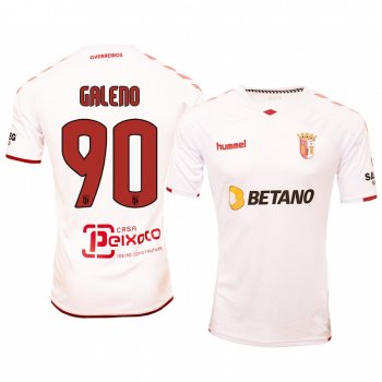 Galeno Braga Away White Short Sleeve Jersey