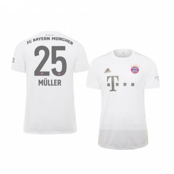 Youth Bayern Munich Thomas Muller White Away Jersey 19-20