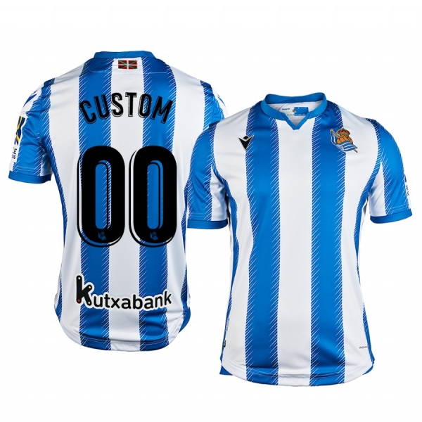 Custom Real Sociedad 19-20 Home Jersey Men's