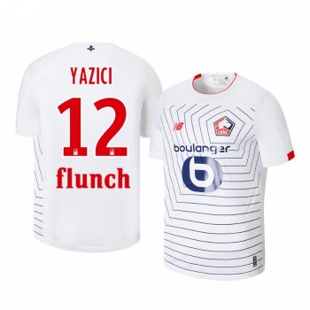 Yusuf Yazici Lille OSC 19-20 Third Men's White Short Sleeve Jersey