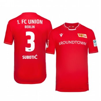 Neven Subotic Union Berlin 19-20 Home Men's Red Official Short Sleeve Jersey