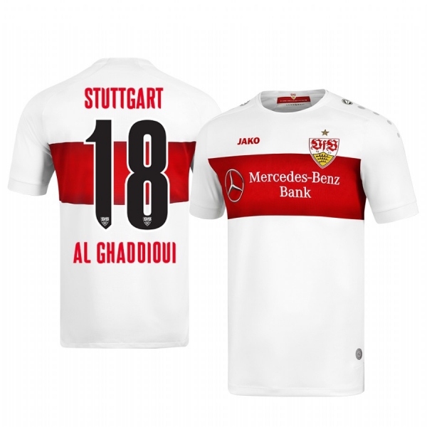 VfB Stuttgart Hamadi Al Ghaddioui Men's 19-20 Home Replica Short Sleeve Jersey