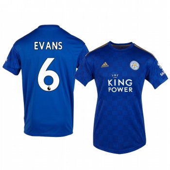 Women's Jonny Evans Leicester City Home Short Sleeve Jersey 19-20