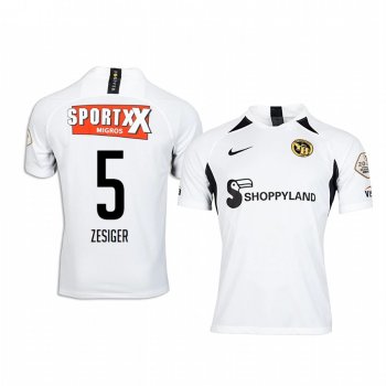 Cedric Zesiger BSC Young Boys Away White Short Sleeve Jersey