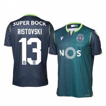 Sporting Lisbon Stefan Ristovski 19-20 Away Men's Navy Short Sleeve Jersey