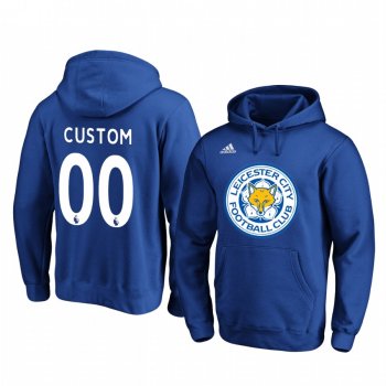 Custom Leicester City Royal Team Logo Pullover Hoodie