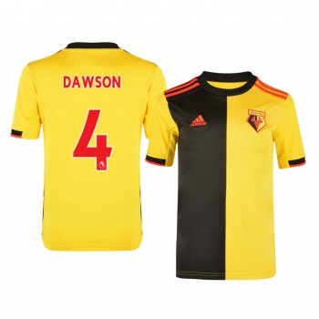 Youth Craig Dawson Watford Home Short Sleeve Jersey 19-20