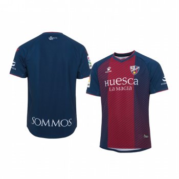 SD Huesca Home Navy Red Short Sleeve Jersey