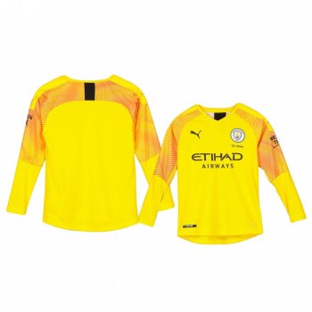 Youth 19-20 Manchester City Yellow Third Goalkeeper Jersey