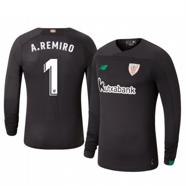 19-20 Athletic Bilbao Alex Remiro Official Goalkeeper Home Long Sleeve Jersey Men's