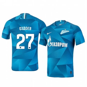 Magomed Ozdoyev Zenit Saint Petersburg Home Blue Short Sleeve Jersey