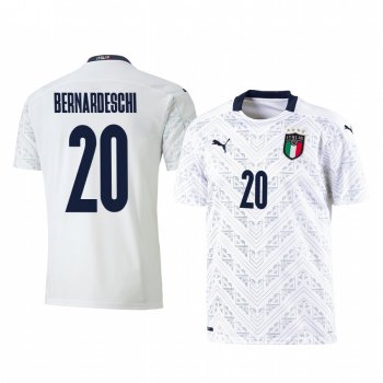 Federico Bernardeschi Italy 2020 White Away Men's Short Sleeve Jersey