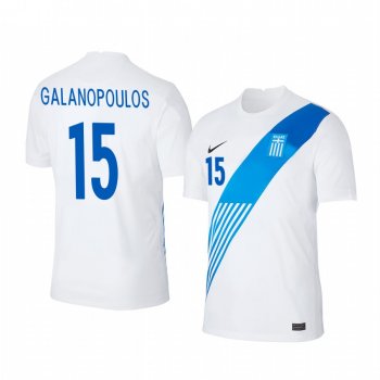 Kostas Galanopoulos Greece 2020 White Home Men's Short Sleeve Jersey