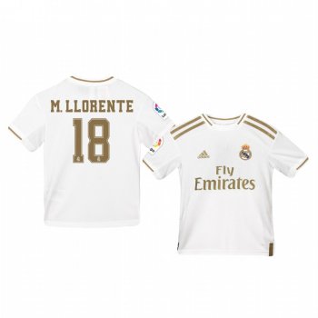 Youth Marcos Llorente Real Madrid Home Jersey 19-20