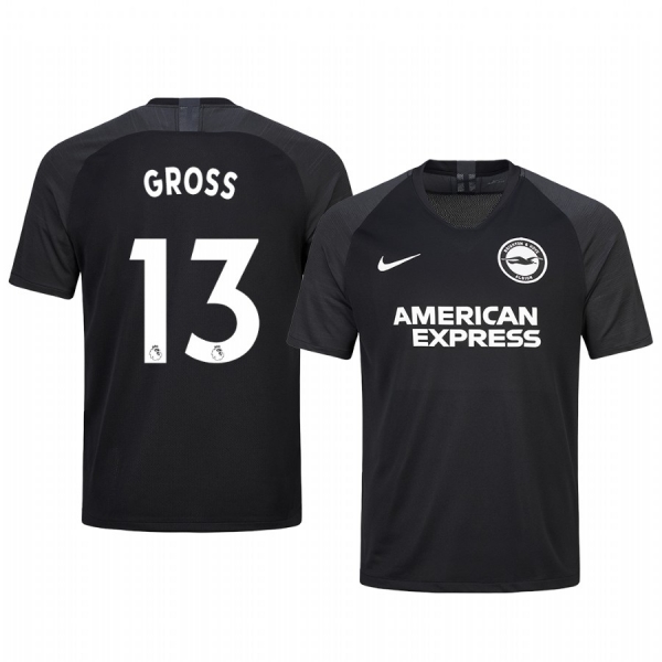 Pascal Gross Brighton and Hove Albion Away Men's Short Sleeve Jersey 19-20