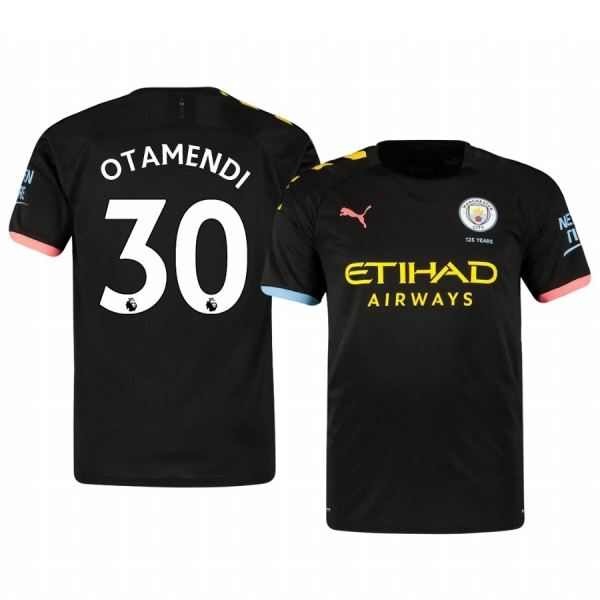 Nicolás Otamendi Manchester City Away Men's Short Sleeve Jersey 19-20