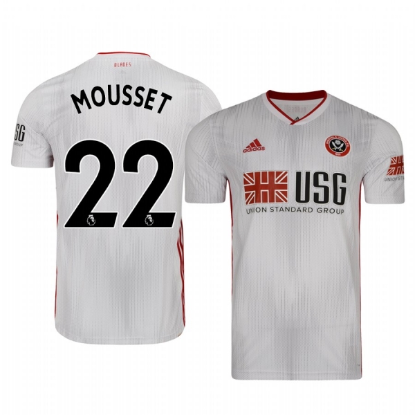 Lys Mousset Sheffield United Away Men's Short Sleeve Jersey 19-20