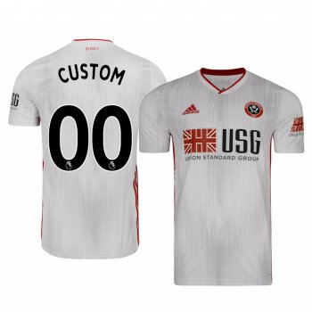 Custom Sheffield United Away Men's Short Sleeve Jersey 19-20