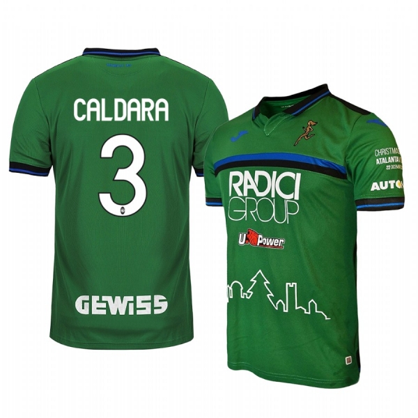 Mattia Caldara Atalanta 19-20 Green Christmas Edition Limited Jersey Men's