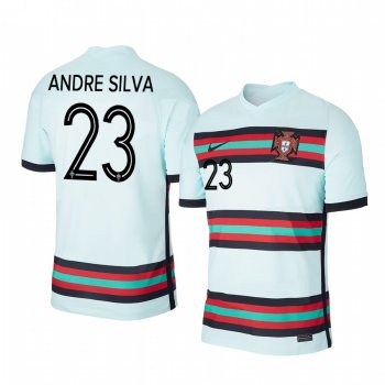 Andre Silva Portugal 2020 White Away Men's Short Sleeve Jersey