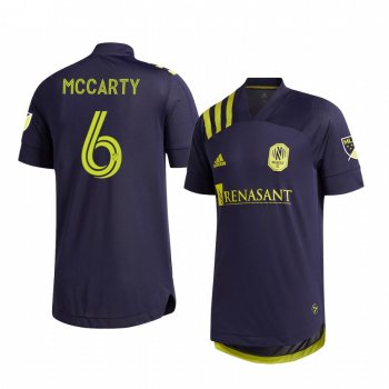 Nashville SC Dax McCarty Away Men's Authentic Short Sleeve Jersey 2020