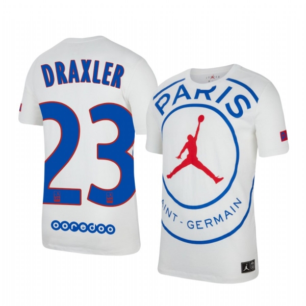 Paris Saint-Germain Julian Draxler Men's White Game Jersey 2020-21