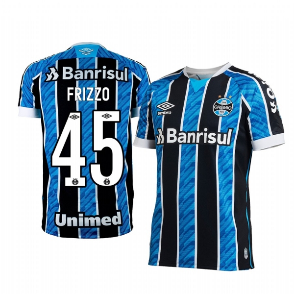 Gremio Frizzo 2020-21 Home Men's Blue Short Sleeve Jersey