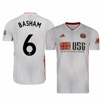 Chris Basham Sheffield United Away Men's Short Sleeve Jersey 19-20