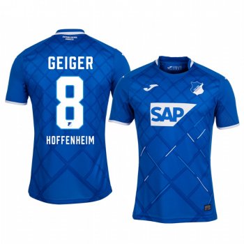 Midfielder TSG 1899 Hoffenheim Dennis Geiger Men's Home Jersey 19-20