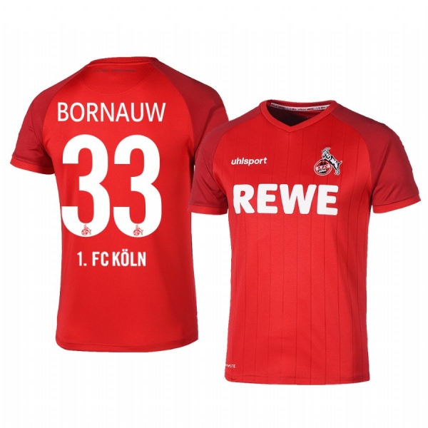 1. FC Koln Sebastiaan Bornauw 19-20 Away Men's Red Short Sleeve Jersey