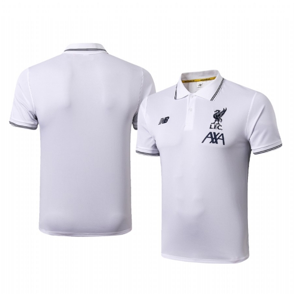 Liverpool Men's White Leisure Classic Polo