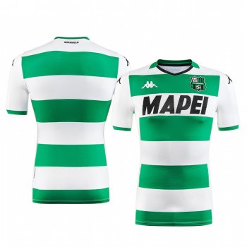 U.S. Sassuolo Calcio 2019-20 White Green Away Men's Short Sleeve Jersey