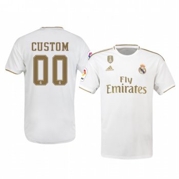 Custom Real Madrid 19-20 Home Jersey Men's