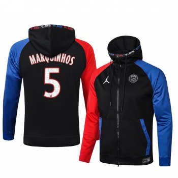 Marquinhos Paris Saint-Germain Black Classic Full-Zip Jacket