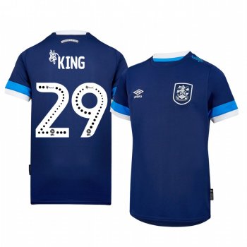 Huddersfield Town Andy King 19-20 Away Men's Navy Short Sleeve Jersey