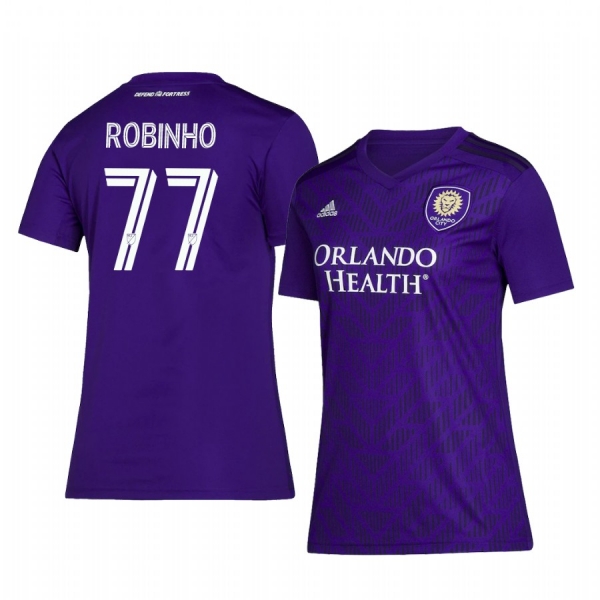 Women's Orlando City SC Robinho Purple Home Replica Jersey 2020-21